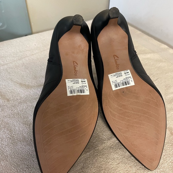 Clarks Linvale Judith Leather ankle boots 11W - Picture 5 of 7